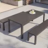 Riess-Ambiente Skandinavisch|Esstische > Moderner Gartentisch DESIGNO 205cm anthrazit schwarz Aluminium wetterfest