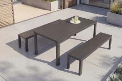 Riess-Ambiente Skandinavisch|Esstische > Moderner Gartentisch DESIGNO 205cm anthrazit schwarz Aluminium wetterfest