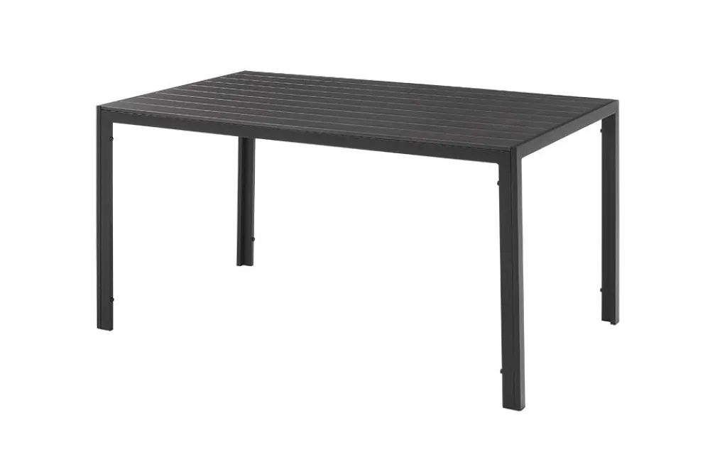Riess-Ambiente Esstische|Gartentische > Moderner Gartentisch DESIGNO 150cm anthrazit schwarz Aluminium wetterfest Outdoor Esstisch