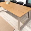 Riess-Ambiente Skandinavisch|Gartentische > Moderner Gartentisch FLOATING 210cm greige Aluminium wetterfest Outdoor Esstisch