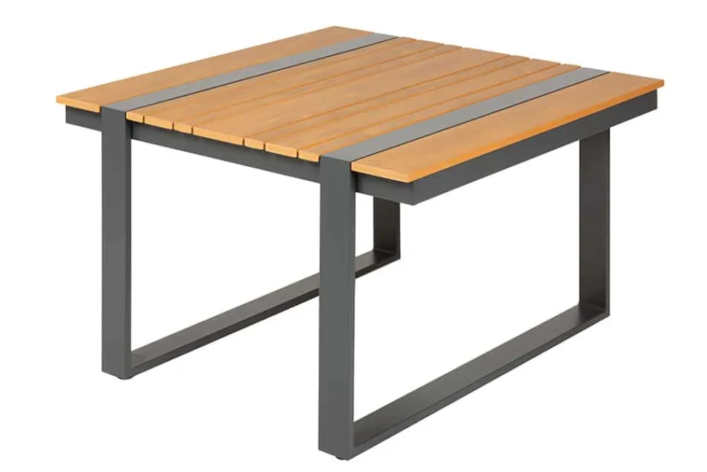 Riess-Ambiente Beistelltische|Gartentische > Moderner Gartentisch TAMPA LOUNGE 80cm anthrazit Aluminium wetterfest Outdoor Balkontisch