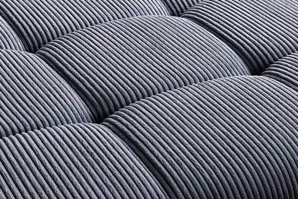 Riess-Ambiente Polsterhocker|Sitzhocker > Moderner Hocker ELEGANCIA 110cm anthrazit Cord Fußhocker Sitzhocker