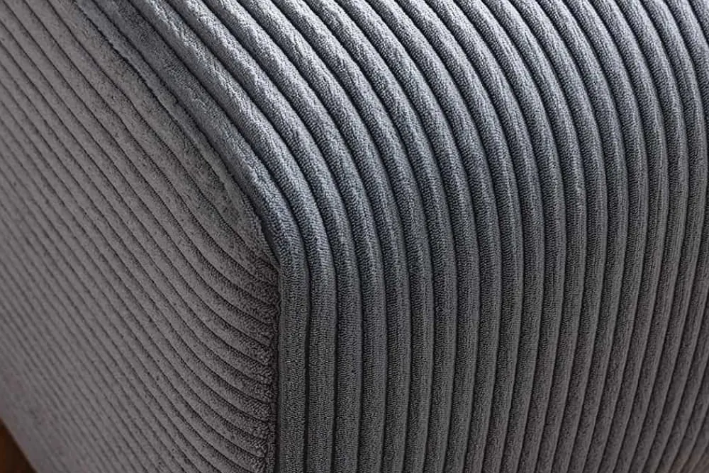 Riess-Ambiente Polsterhocker|Sitzhocker > Moderner Hocker ELEGANCIA 110cm anthrazit Cord Fußhocker Sitzhocker