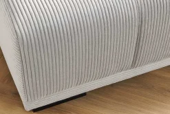 Riess-Ambiente Polsterhocker|Sitzhocker > Moderner Hocker ELEGANCIA 110cm champagner beige Cord Fußhocker Sitzhocker