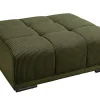 Riess-Ambiente Polsterhocker|Sitzhocker > Moderner Hocker ELEGANCIA 110cm grün Cord mit Ziersteppung
