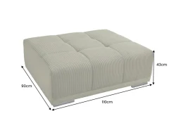 Riess-Ambiente Polsterhocker|Sitzhocker ><noscript><img width=
