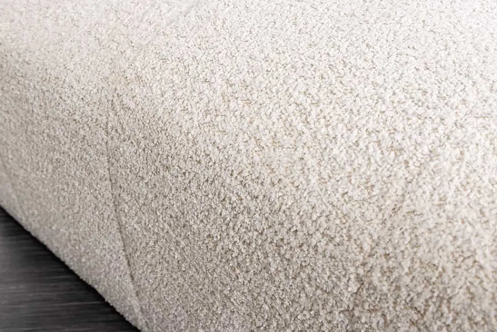 Riess-Ambiente Polsterhocker|Sitzhocker > Moderner Hocker ROYAL 120cm champagner beige Bouclé Federkern Sitzhocker