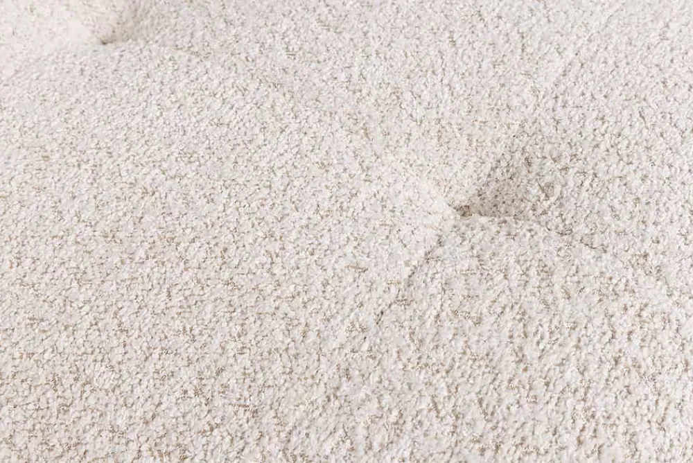 Riess-Ambiente Polsterhocker|Sitzhocker > Moderner Hocker ROYAL 120cm champagner beige Bouclé Federkern Sitzhocker