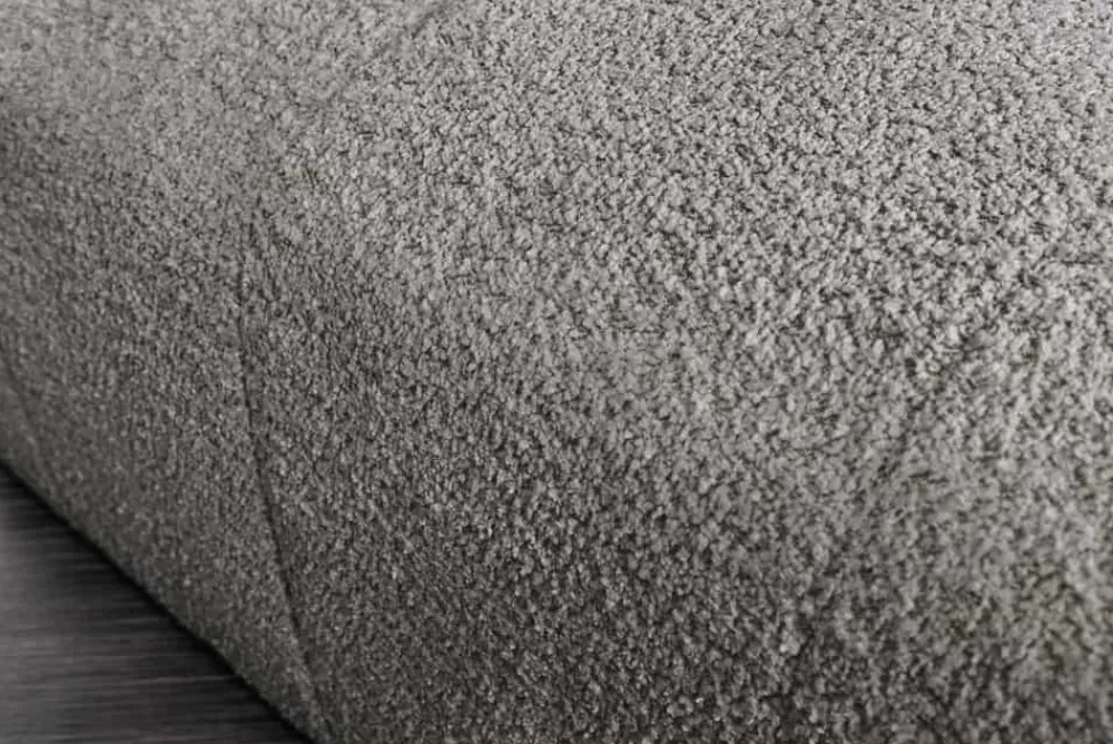 Riess-Ambiente Polsterhocker|Sitzhocker > Moderner Hocker ROYAL 120cm grau Bouclé Federkern Sitzhocker Fußhocker