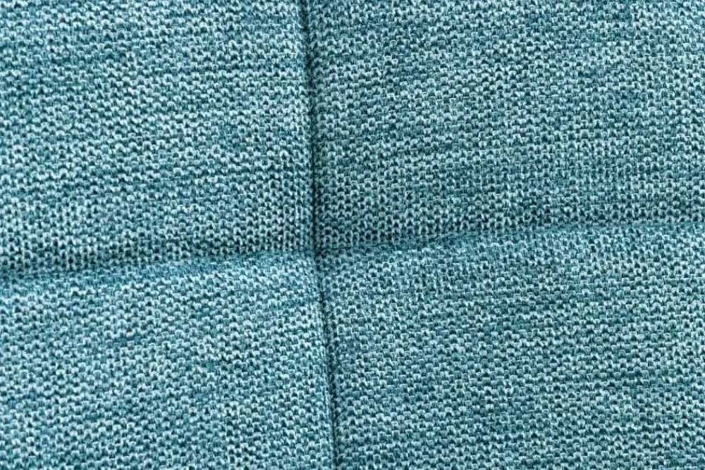Riess-Ambiente Skandinavisch|Sessel > Moderner Hocker SCANDINAVIA blau Strukturstoff Massivholz-Beine Fußhocker