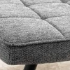Riess-Ambiente Skandinavisch|Sitzhocker > Moderner Hocker SCANDINAVIA grau Strukturstoff Metallbeine Fußhocker