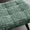 Riess-Ambiente Skandinavisch|Sitzhocker > Moderner Hocker SCANDINAVIA grün Chenille Cremona Metallbeine Fußhocker