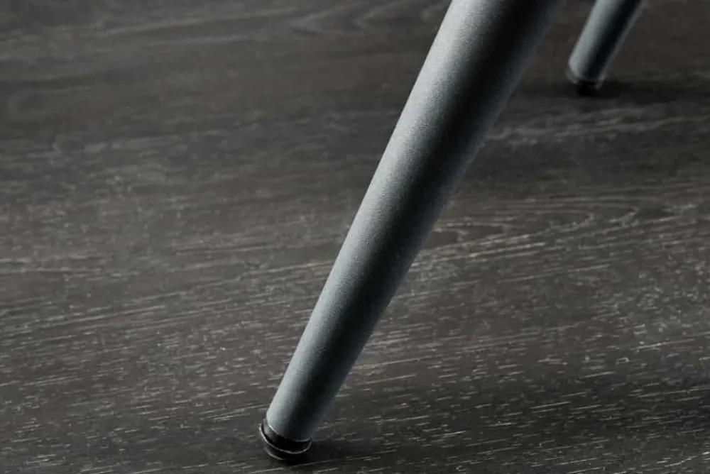 Riess-Ambiente Skandinavisch|Sitzhocker > Moderner Hocker SCANDINAVIA champagner Chenille Cremona Metallbeine Fußhocker