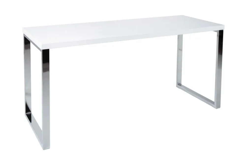 Riess-Ambiente Bürotische > Moderner Schreibtisch WHITE DESK 140cm weiß Hochglanz Bürotisch