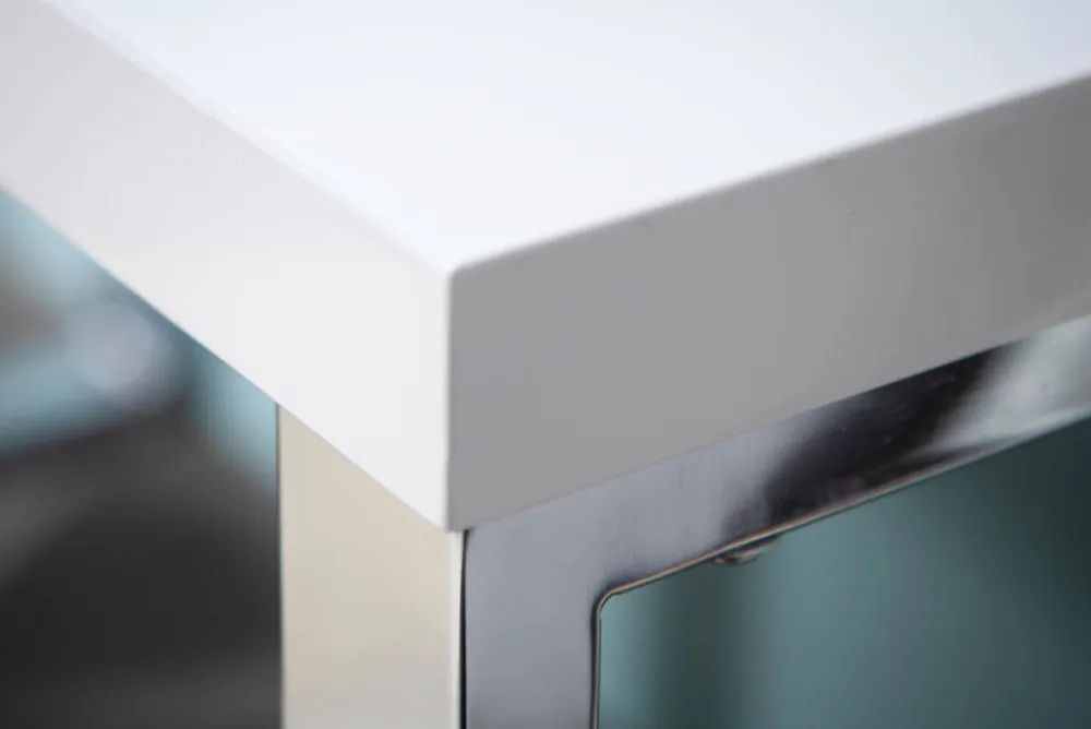 Riess-Ambiente Bürotische > Moderner Schreibtisch WHITE DESK 140cm weiß Hochglanz Bürotisch