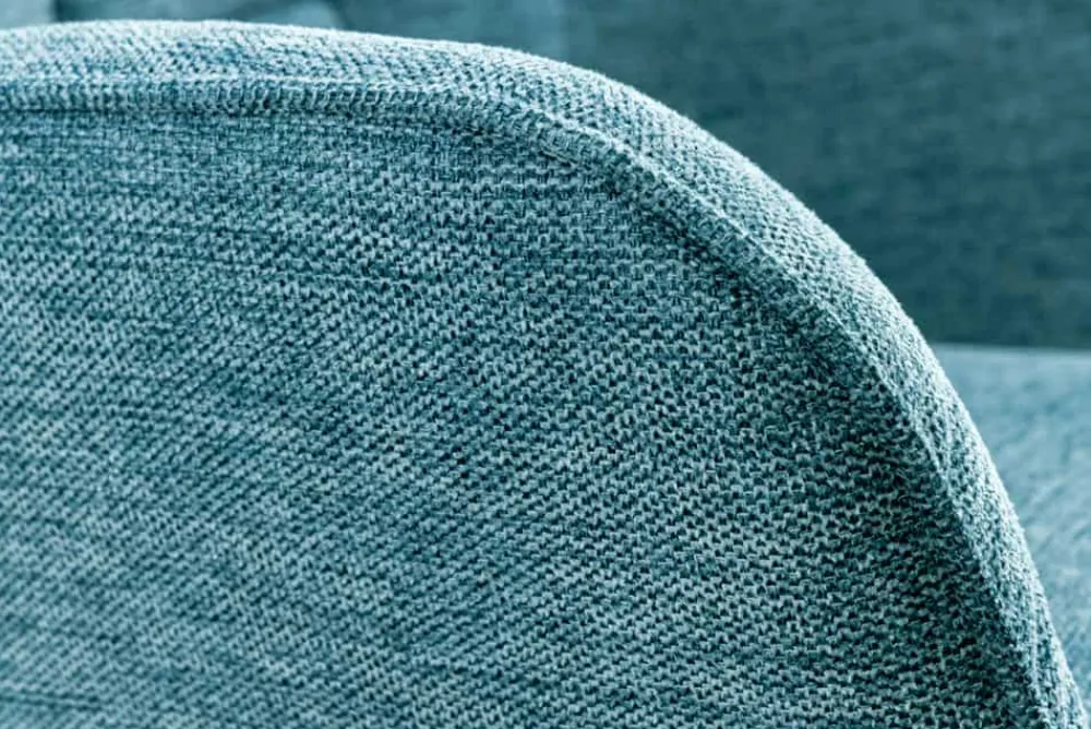 Riess-Ambiente Skandinavisch|Loungesessel > Moderner Sessel SCANDINAVIA blau Strukturstoff schwarz Metall mit Armlehne