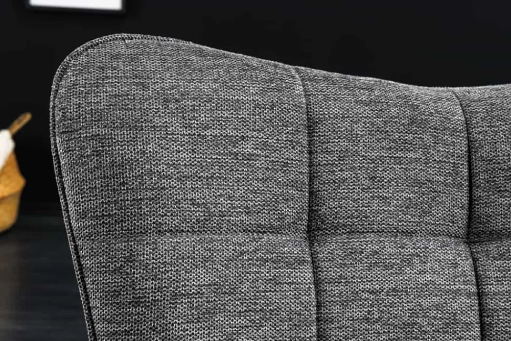 Riess-Ambiente Skandinavisch|Loungesessel > Moderner Sessel SCANDINAVIA grau Strukturstoff Massivholz-Beine mit Armlehnen