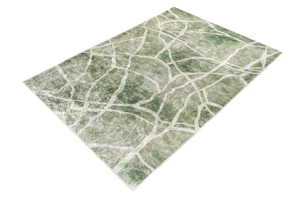 Riess-Ambiente Teppiche > Moderner Teppich JUNGLE 230x160cm grün beige Flachgewebe Indoor-Teppich