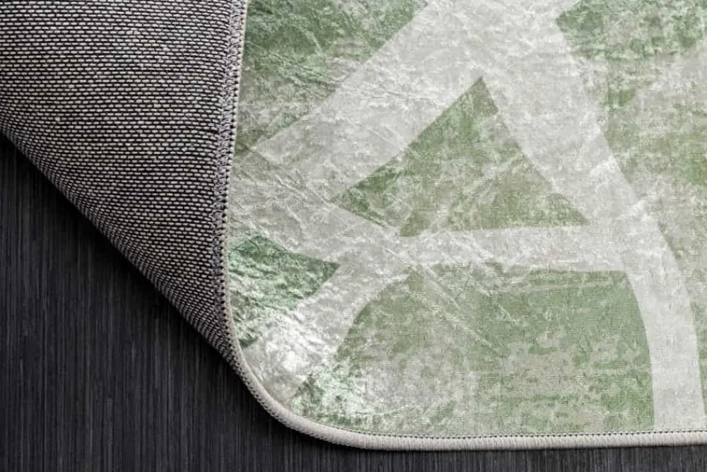 Riess-Ambiente Teppiche > Moderner Teppich JUNGLE 230x160cm grün beige Flachgewebe Indoor-Teppich