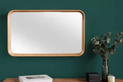 Riess-Ambiente Mehr...|Wohnaccessoires > Moderner Wandspiegel AMSTERDAM 80cm natur Eiche Massivholz handmade