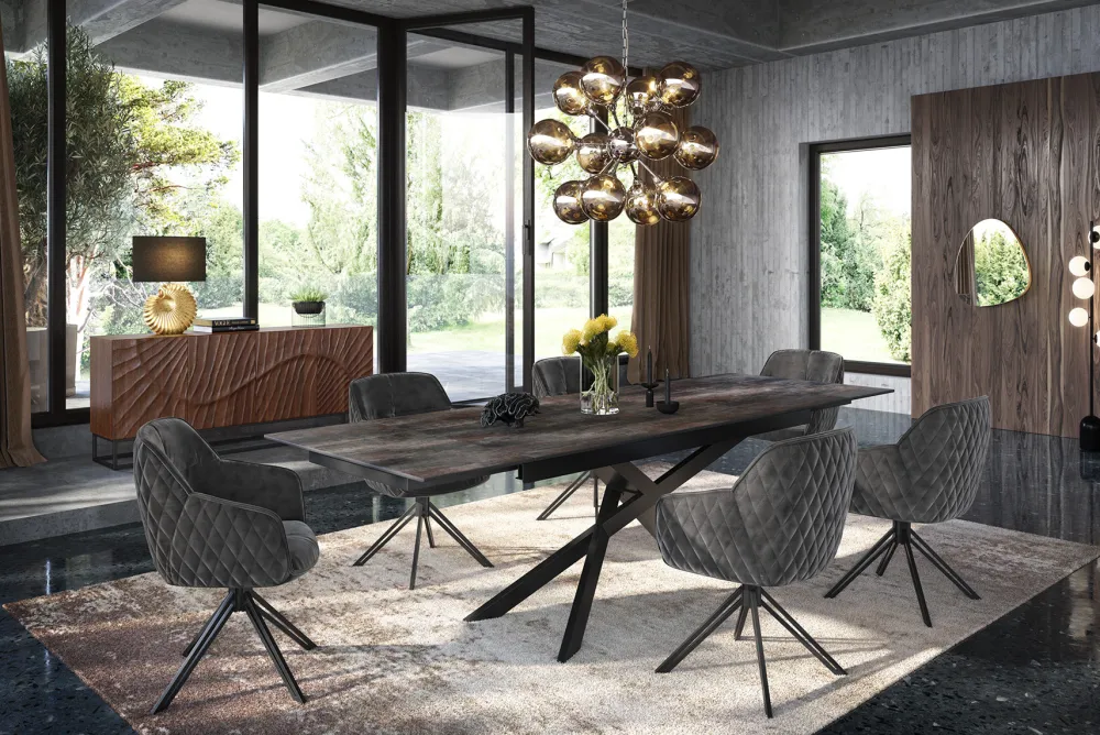 Riess-Ambiente Mehr...|Wohnaccessoires > Moderner Wandspiegel NOEMI 70cm natur Eiche Massivholz handmade asymmetrisches Design