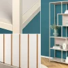 Riess-Ambiente Skandinavisch|Standregale > Modernes Bücherregal SLIM LINE 185cm champagner beige Metallgestell sechs Regalböden
