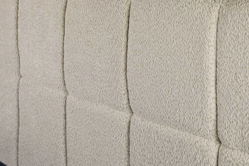 Riess-Ambiente Boxbetten|Skandinavisch > Modernes Boxbett PRESTIGE 180x200cm creme Bouclè mit Stauraum und Lattenrost