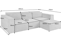 Riess-Ambiente Skandinavisch|Ecksofa ><noscript><img width=