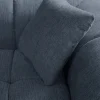 Riess-Ambiente Skandinavisch|Ecksofa > Modernes Ecksofa CITY 240cm blau Strukturstoff 3-Sitzer Couch inkl. Kissen