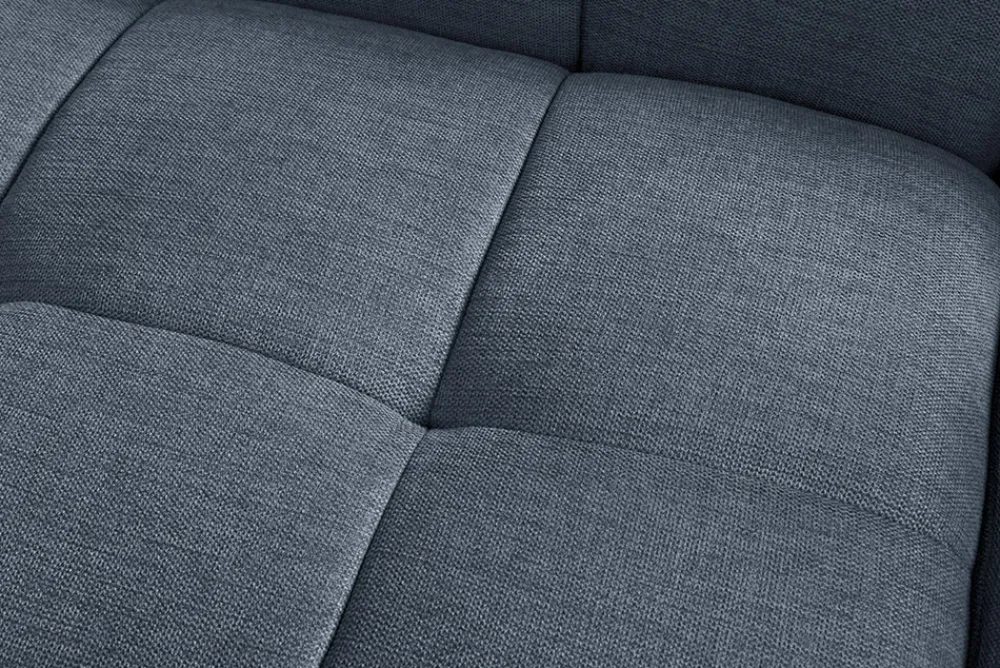 Riess-Ambiente Skandinavisch|Ecksofa > Modernes Ecksofa CITY 240cm blau Strukturstoff 3-Sitzer Couch inkl. Kissen