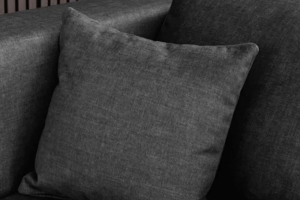 Riess-Ambiente Ecksofa > Modernes Ecksofa NORWAY 250cm grau Vogue Velours Samt Schlafsofa mit Stauraum