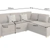 Riess-Ambiente Ecksofa > Modernes Ecksofa NORWAY 250cm taupe Microfaser Schlafsofa mit Bettkasten Federkern