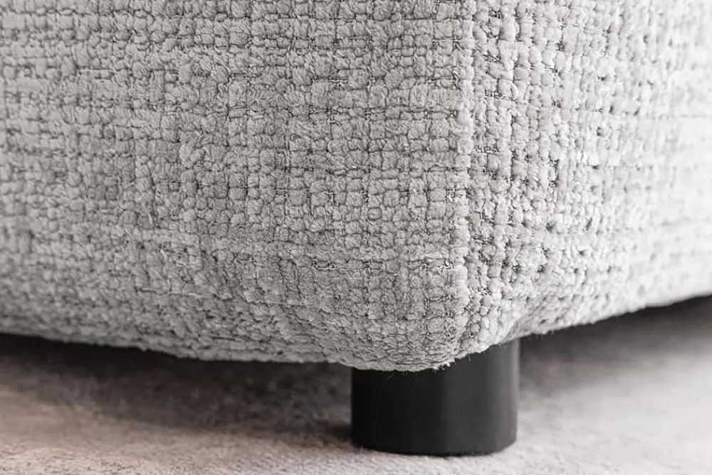 Riess-Ambiente Skandinavisch|Ecksofa > Modernes Ecksofa SIGNATUR 260cm grau Chenille Cremona beidseitig stellbar inkl. Kissen
