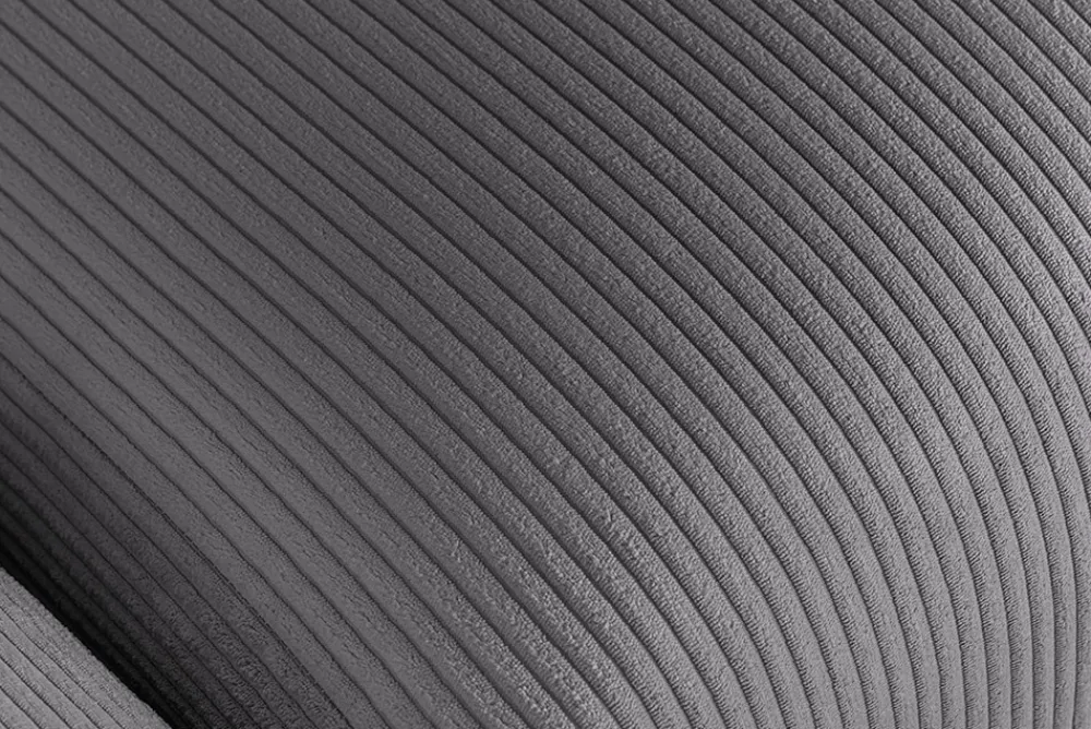 Riess-Ambiente Skandinavisch|Ecksofa > Modernes Ecksofa SIGNATUR 260cm anthrazit Cord beidseitig stellbar inkl. Kissen