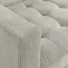 Riess-Ambiente Skandinavisch|Retro Möbel > Modernes Ecksofa STOCKHOLM 220cm hellgrau Cordstoff Federkern 3-Sitzer-Sofa
