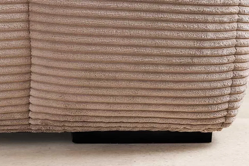 Riess-Ambiente Skandinavisch|Ecksofa > Modernes Ecksofa ZERO GRAVITY 240cm greige Cord 3-Sitzer Couch L-Form
