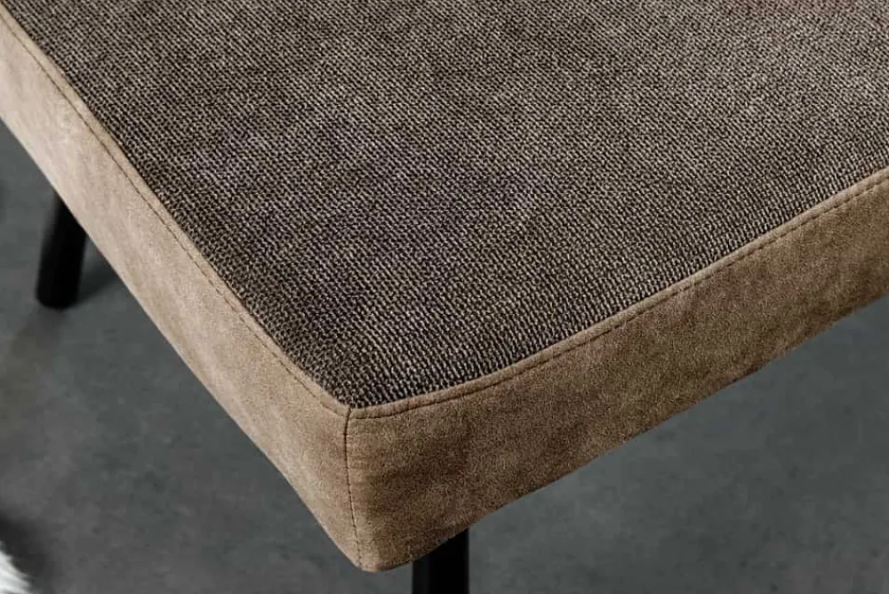 Riess-Ambiente Sitzbänke > Moderne Sitzbank BIG GEORGE 160cm taupe Flachgewebe Taschenfederkern schwarz