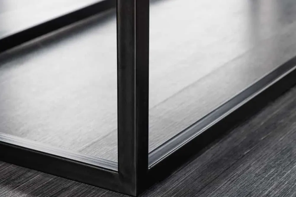 Riess-Ambiente Sitzbänke|Samt Möbel > Moderne Sitzbank PETIT BEAUTÉ 110cm senfgelb Samt schwarzes Metallgestell