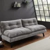 Riess-Ambiente 3-Sitzer Sofa > Modernes Schlafsofa COCOONING 190cm grau Chenillestoff 3-Sitzer Couch