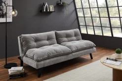 Riess-Ambiente 3-Sitzer Sofa > Modernes Schlafsofa COCOONING 190cm grau Chenillestoff 3-Sitzer Couch