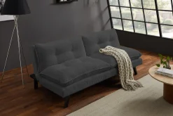 Riess-Ambiente 3-Sitzer Sofa > Modernes Schlafsofa COCOONING 190cm grau Cord 3-Sitzer Couch
