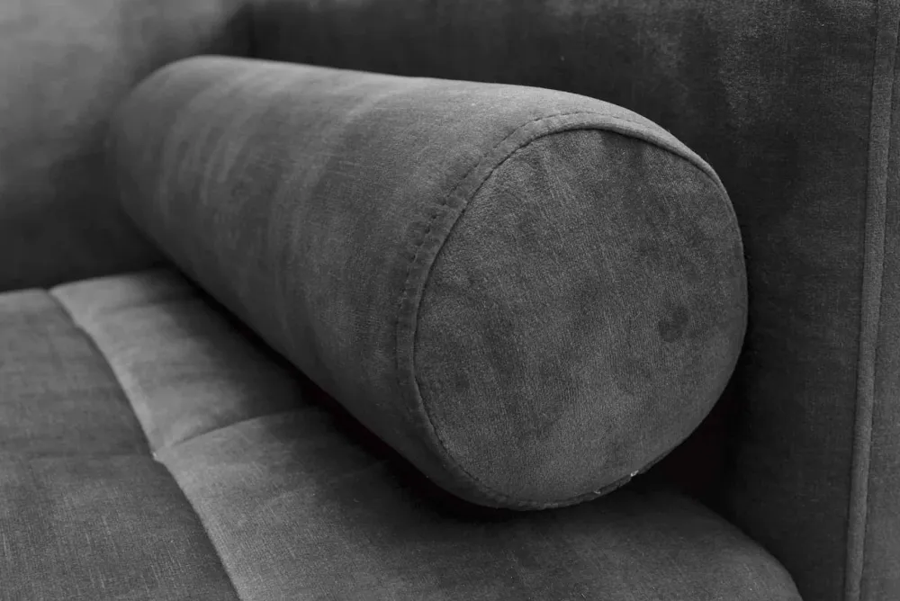 Riess-Ambiente Industrial Loft|Retro Möbel > Modernes Schlafsofa COUTURE 200cm grau Microvelours 3-Sitzer Couch mit Schlaffunktion