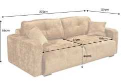 Riess-Ambiente Skandinavisch|3-Sitzer Sofa ><noscript><img width=