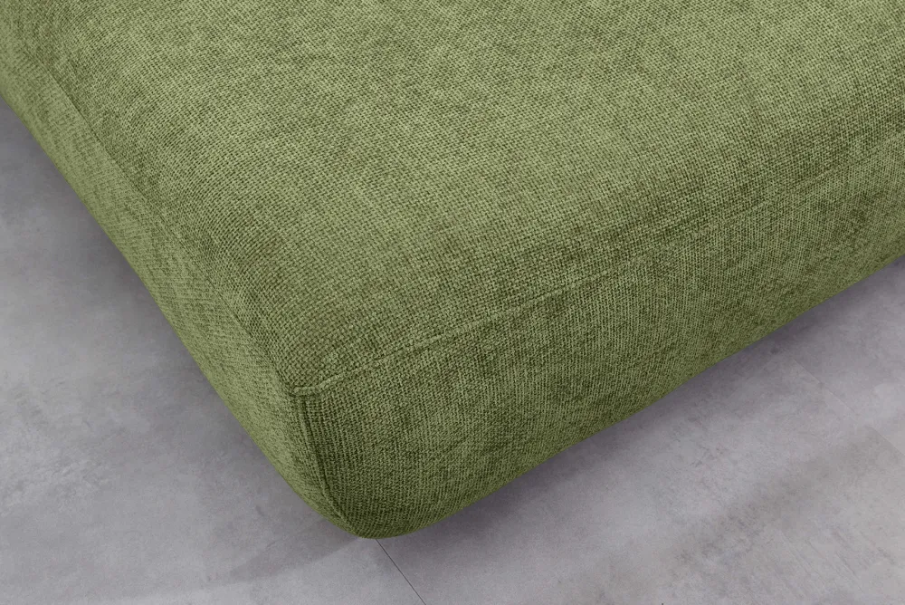 Riess-Ambiente Skandinavisch|3-Sitzer Sofa > Modernes Schlafsofa ELYPSE 200cm grün Chenille 3-Sitzer Couch inkl. Kissen