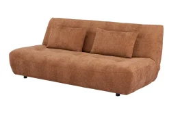 Riess-Ambiente Skandinavisch|3-Sitzer Sofa > Modernes Schlafsofa ELYPSE 200cm rostbraun Chenillestoff 3-Sitzer Couch inkl. Kissen