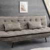 Riess-Ambiente Skandinavisch|3-Sitzer Sofa > Modernes Schlafsofa JAZZ 190cm antik taupe Microfaser 3-Sitzer Couch