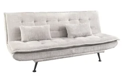Riess-Ambiente Skandinavisch|3-Sitzer Sofa > Modernes Schlafsofa JAZZ 190cm champagner beige Chenille 3-Sitzer Couch