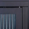Riess-Ambiente Vitrinen|Sideboards & Kommoden > Modernes Sideboard AMSTERDAM 105cm schwarz gold Riffelglas Metall Vitrine Schrank