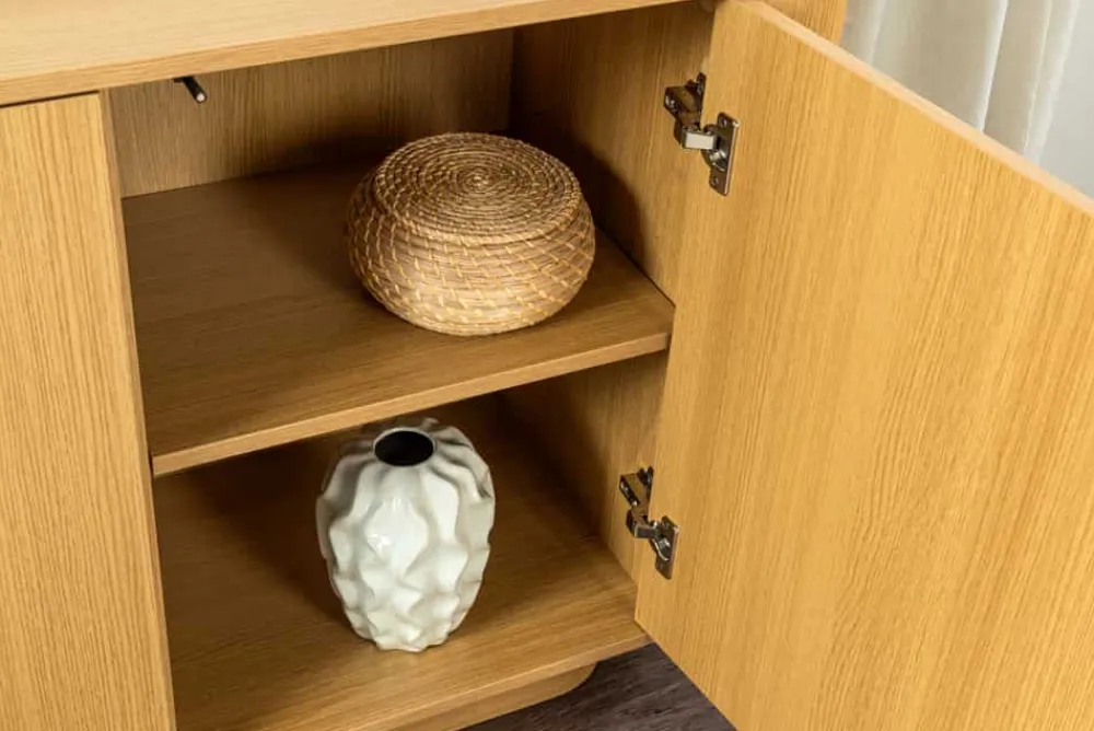 Riess-Ambiente Skandinavisch|Sideboards & Kommoden > Modernes Sideboard VALHALLA WOOD 160cm natur Eichenholz Kommode