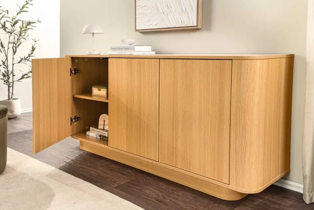 Riess-Ambiente Skandinavisch|Sideboards & Kommoden > Modernes Sideboard VALHALLA WOOD 160cm natur Eichenholz Kommode